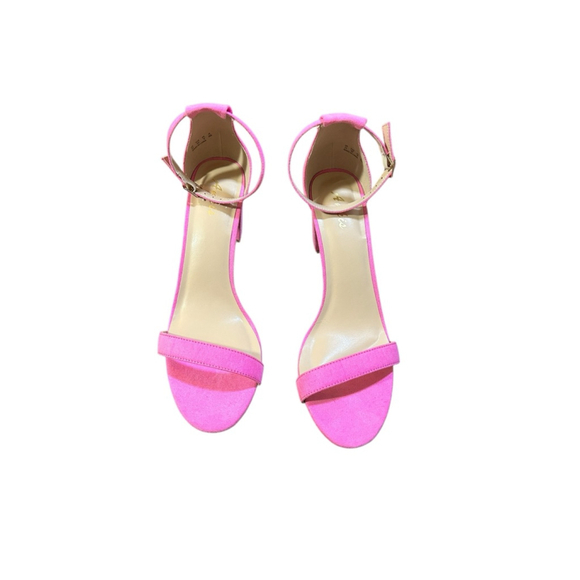 Ankis Pink Block Heel Sandals Size 11 - Picture 2 of 8
